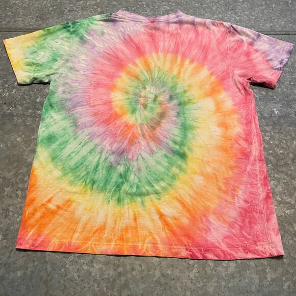 Man Carrying Canoe Tie Dye Tee Shirt Mens Large Vintage Retro Outdoor Hiking - Picture 7 of 10
